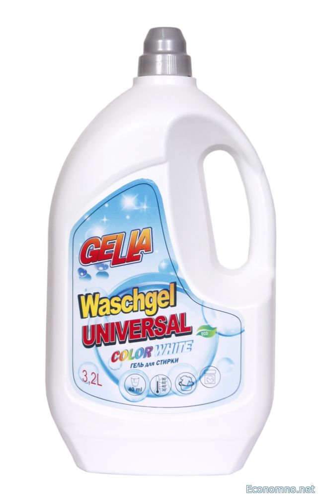 GELLA универсальный гель для стирки изделий из белых и светлых тканей