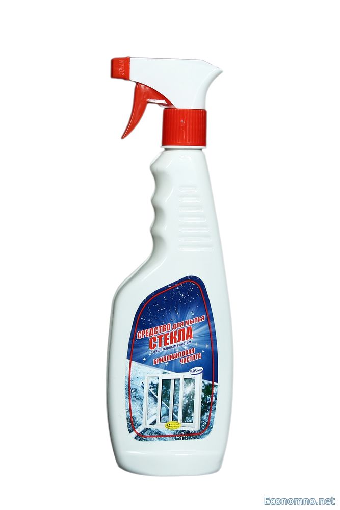 Средство для чистки оконного стекла с мех. распылителем
