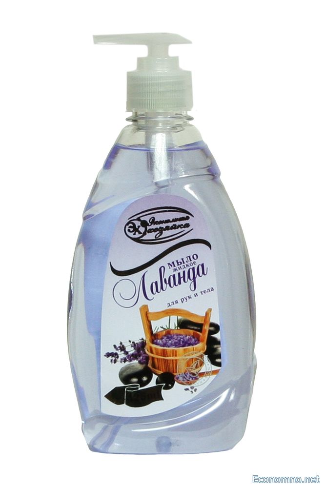 Мыло жидкое с дозатором ЛАВАНДА